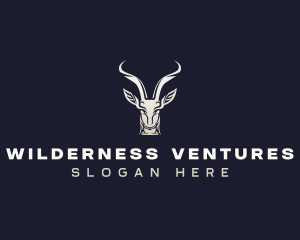 Animal Antelope Antler logo design