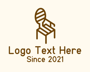 Brown Round Back Chair logo