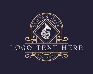Luxury Musical French Horn logo