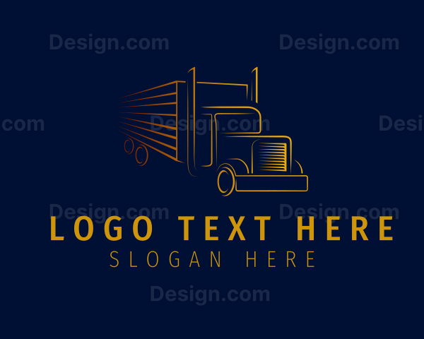 Cargo Delivery Truck Logo