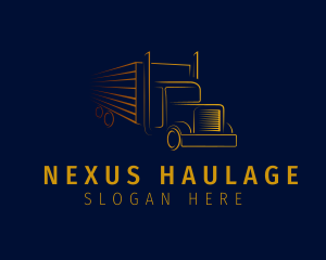 Cargo Delivery Truck logo design