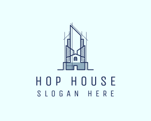 House Building Structure logo design