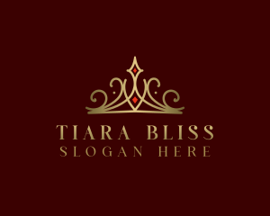 Royal Crown Tiara logo design