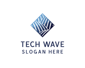 Tech Waves Programming logo design