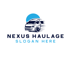 Vehicle Van Logistics logo design