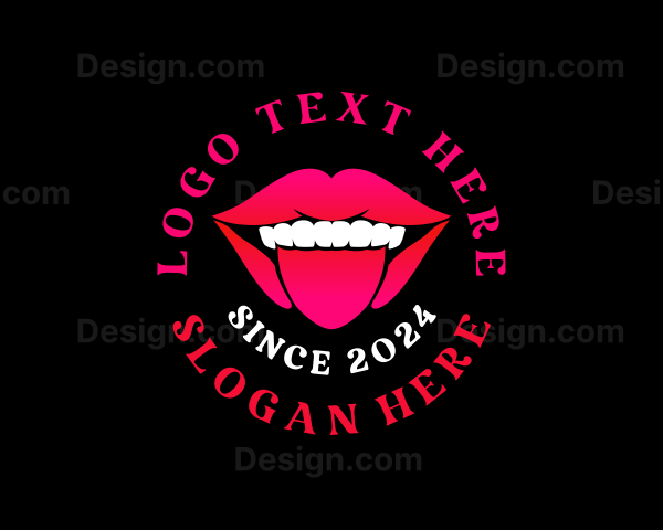 Erotic Tongue Lips Logo