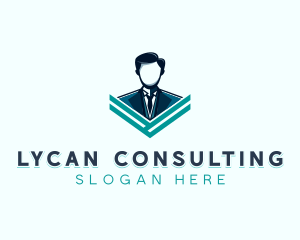 Male Recruitment Consultant logo design