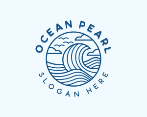 Ocean Tide Surfing logo design