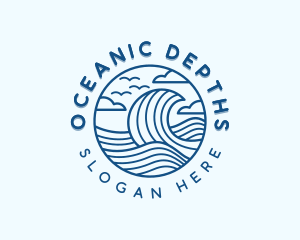 Ocean Tide Surfing logo design