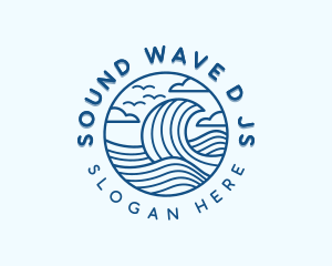 Ocean Tide Surfing logo design