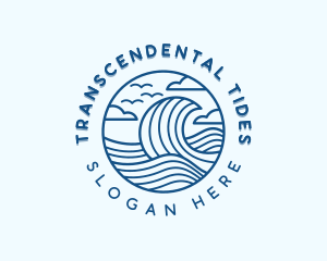 Ocean Tide Surfing logo design