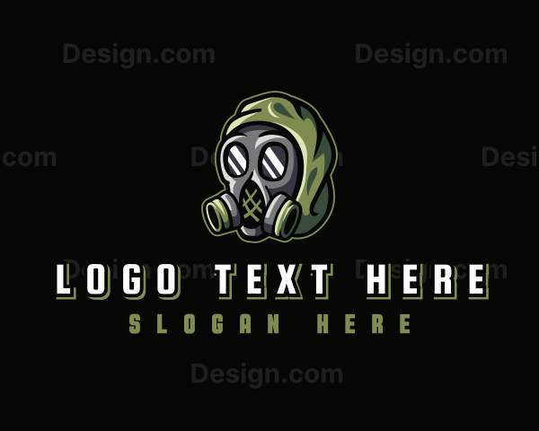 Gas Mask Gaming Avatar Logo