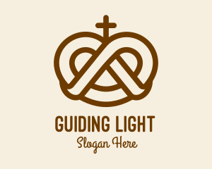 Pretzel Cross Bakery logo design