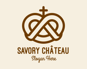 Pretzel Cross Bakery logo design