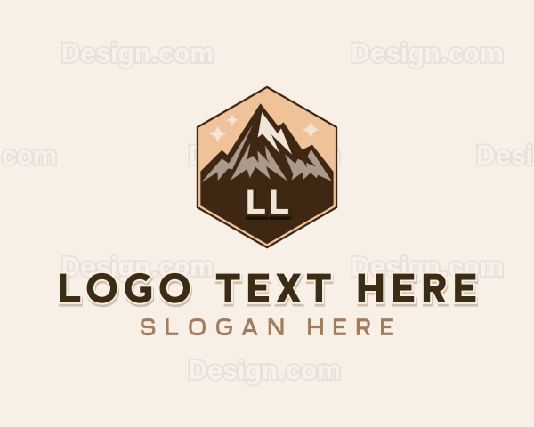 Mountain Peak Hiker Logo