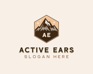 Mountain Peak Hiker  logo design