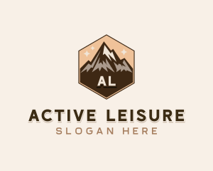 Mountain Peak Hiker  logo design