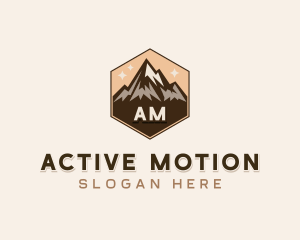 Mountain Peak Hiker  logo design