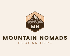 Mountain Peak Hiker  logo design