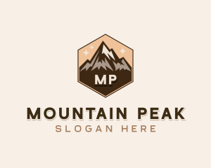 Mountain Peak Hiker  logo design