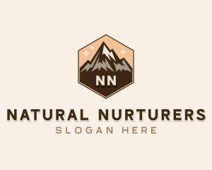 Mountain Peak Hiker  logo design