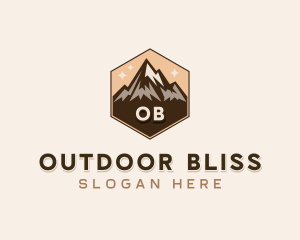 Mountain Peak Hiker  logo design