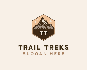 Mountain Peak Hiker  logo design