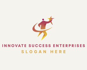 Human Star Coaching Success logo design