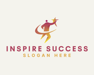 Human Star Coaching Success logo design