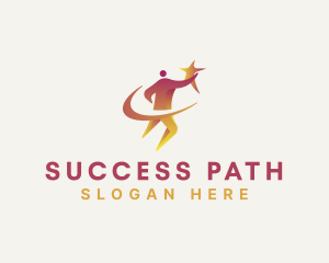 Human Star Coaching Success logo design