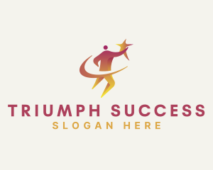 Human Star Coaching Success logo design