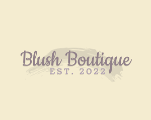 Feminine Minimal Brush Business logo