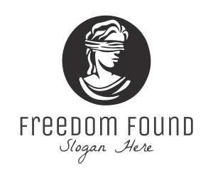 Blindfolded Woman Legal Justice logo