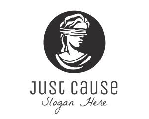 Blindfolded Woman Legal Justice logo