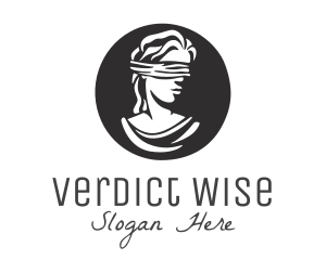 Blindfolded Woman Legal Justice logo