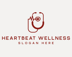 Cardiologist Heart Stethoscope logo
