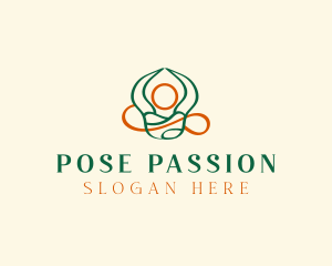 Yoga Zen Meditation logo design