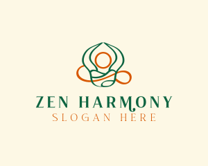 Yoga Zen Meditation logo design