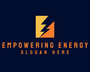 Electric Lightning Bolt  logo design