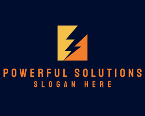 Electric Lightning Bolt  logo design