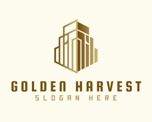 Golden Residential Tower logo design