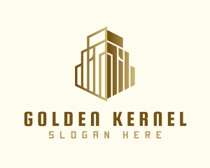 Golden Residential Tower logo design