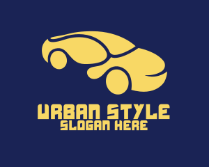 Curvy Yellow Car Logo