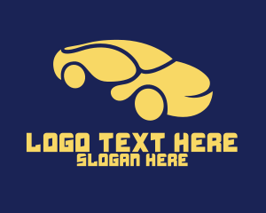 Curvy Yellow Car logo