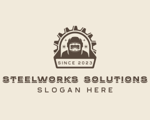 Mechanic Ironworks Welder  logo design