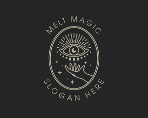 Mystical Eye Hand logo design