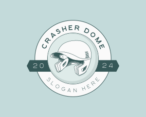 Baseball Helmet Sports logo