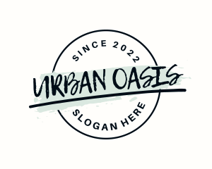 Urban Graffiti Badge logo design