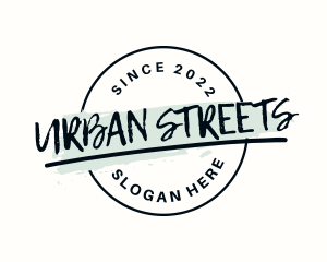 Urban Graffiti Badge logo design