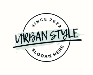 Urban Graffiti Badge logo design